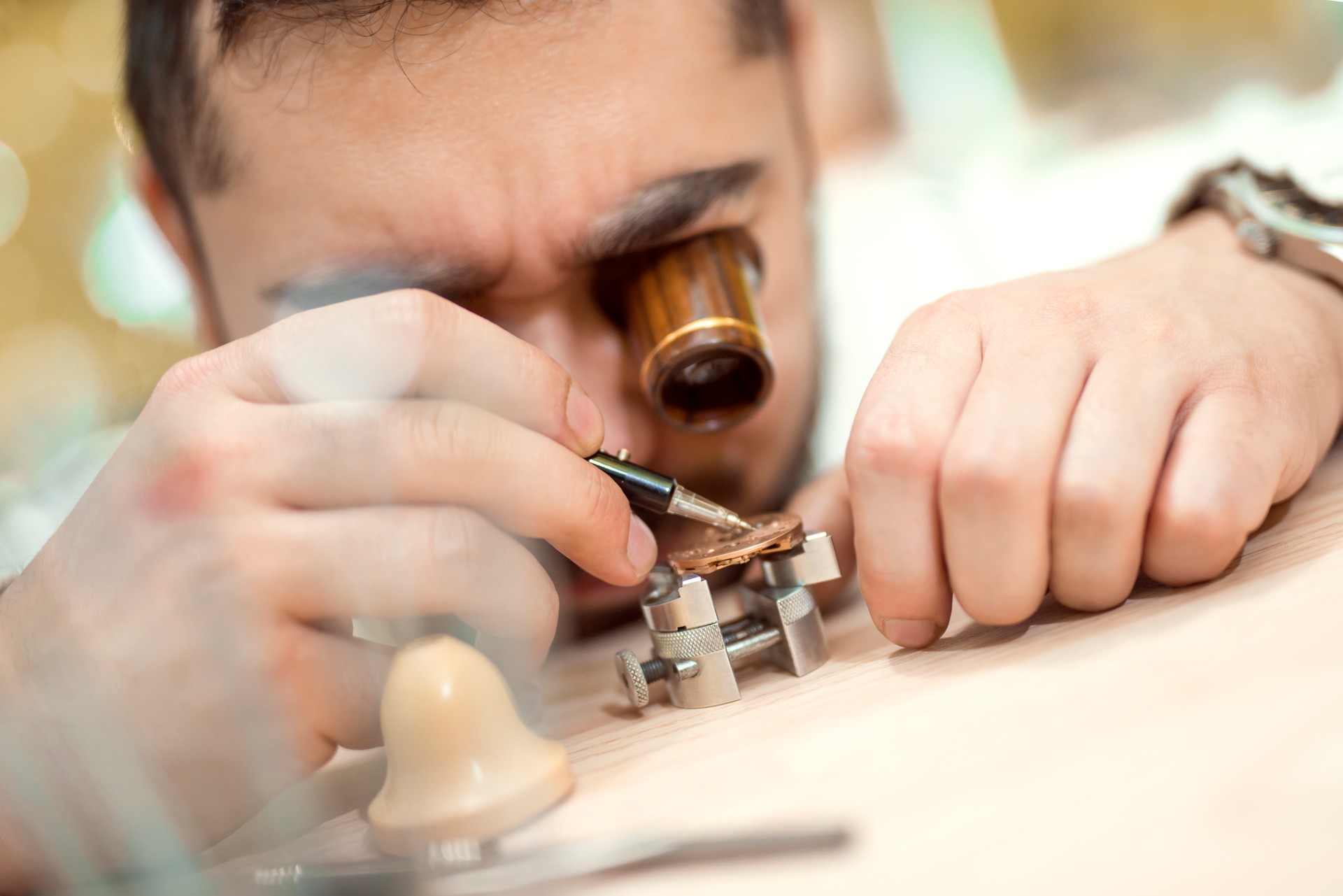Watchmaker at work